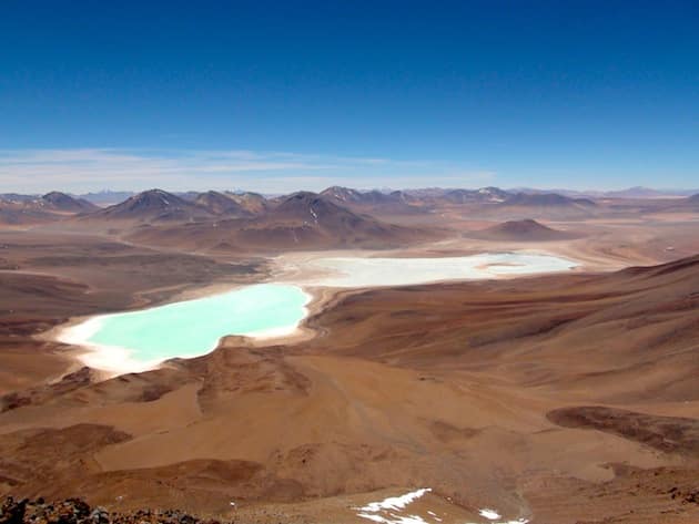 vue du sommet ascension du LIcancabour sud lipez Bolivie