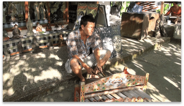 Le rindic, instrument traditionnel, Bali