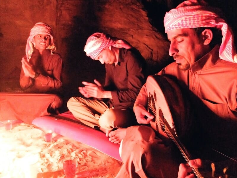 soiree bédouin wadi rum