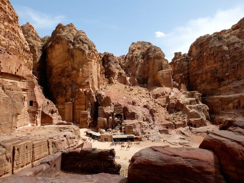 vue petra de haut jordanie