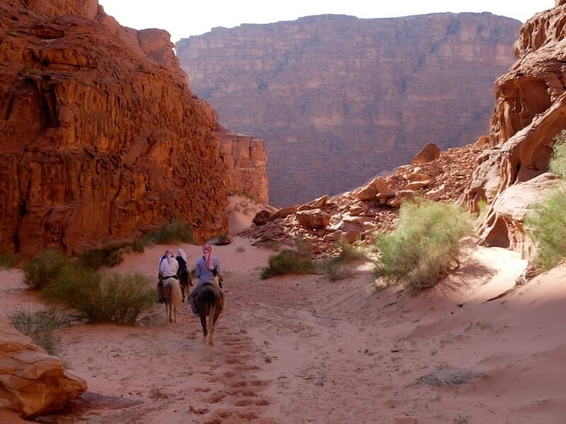 randonnee a cheval canyon wadi rum