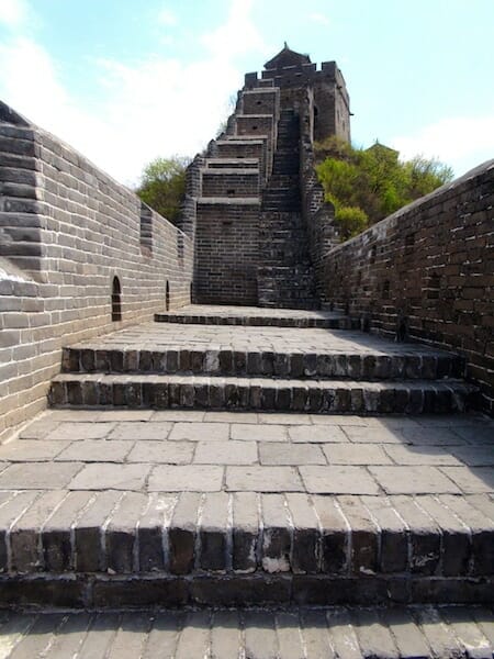 grande muraille de chine partie renovee grande muraille de chine partie renovee