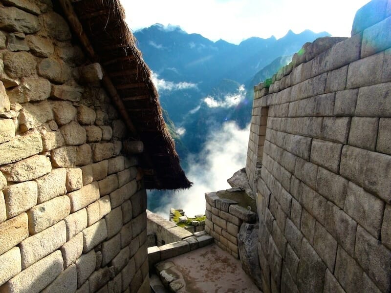 maison sur le site du machu picchu