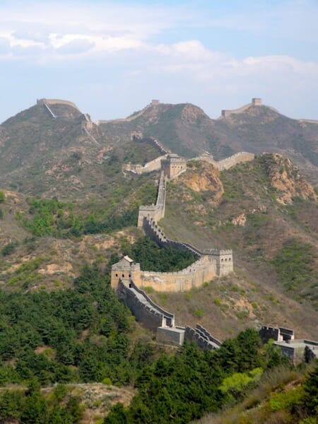 muraille de chine sur les collines muraille de chine sur les collines