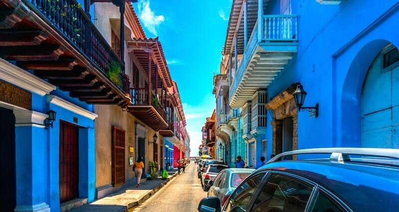 rue coloree cartagene