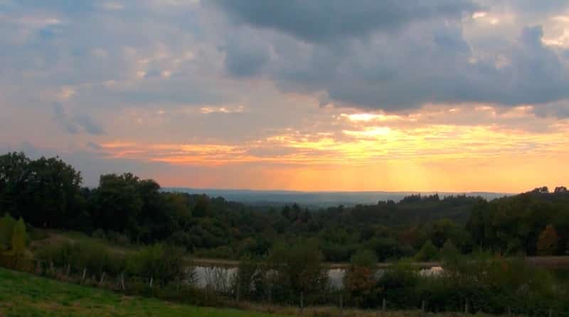 coucher de soleil collines st fereoles brive