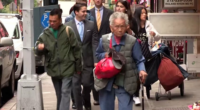 vieille dame chinatown nyc