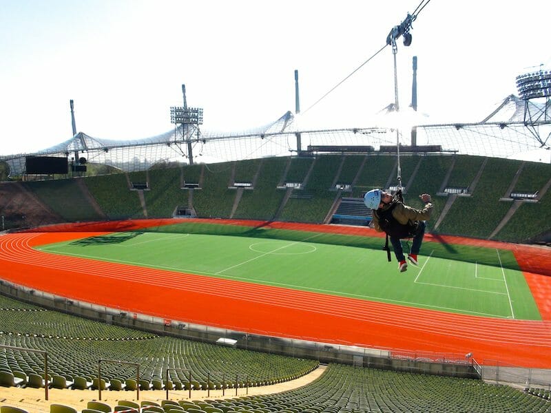 zipline stade olympique munich