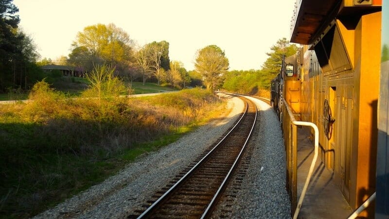 voyage en amérique en train de fret