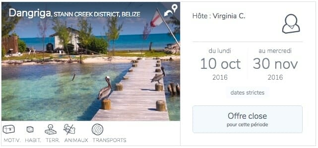 house sitting Belize