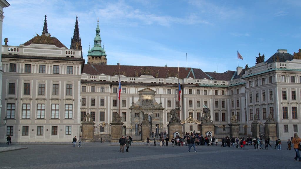 Prague Vue sur la cour du château