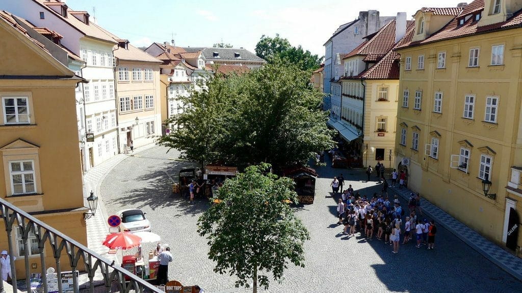 itinéraire pour visiter prague place Na Kampe ile romantique Kampa