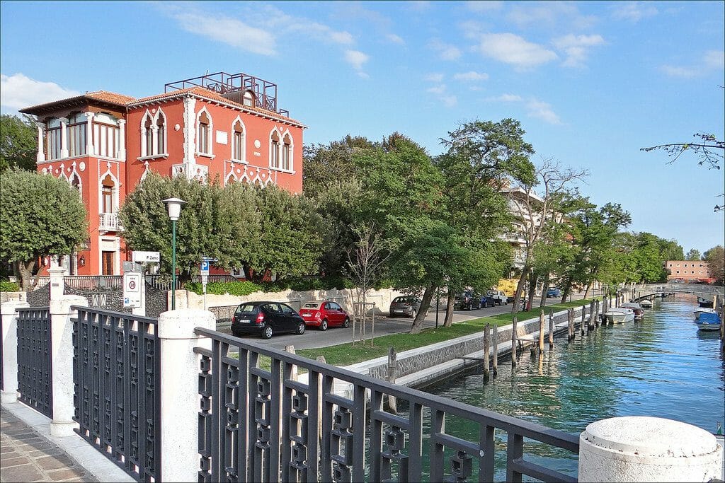 Venise le lido et la jolie villa Bianca