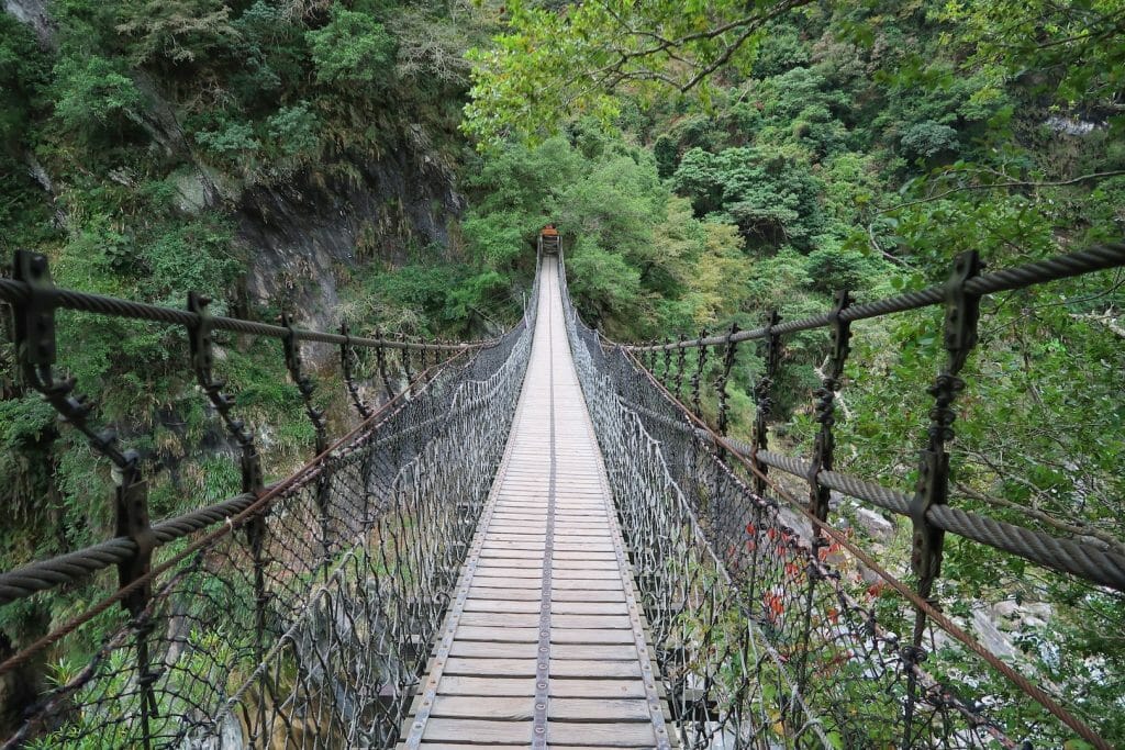 pont suspendu taroko taiwan
