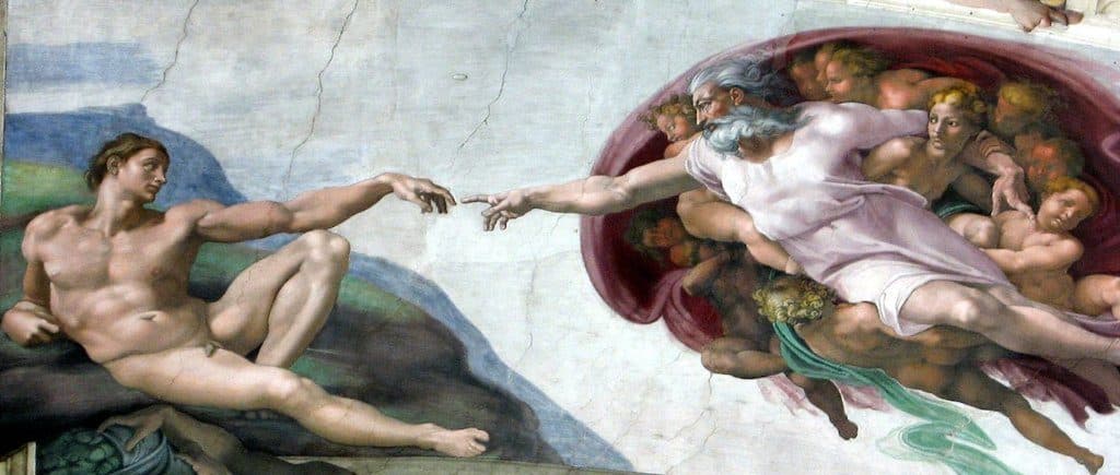 La célèbre fresque de Michel Ange dans la chapelle Sixtine au Vatican