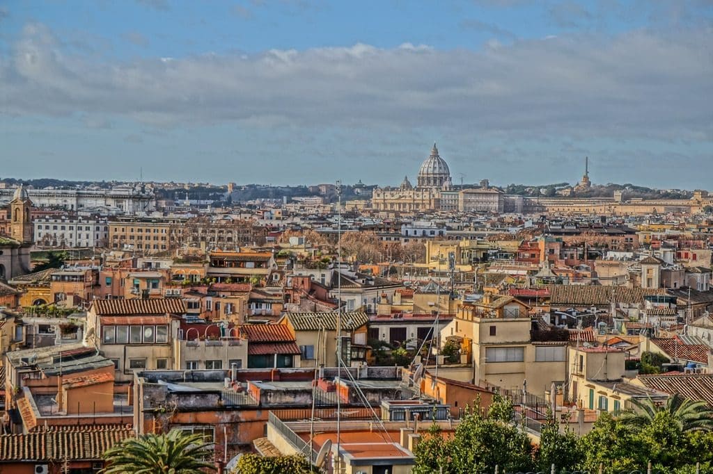 rome_vue_pincio Ville de Rome depuis la colline du Pincio