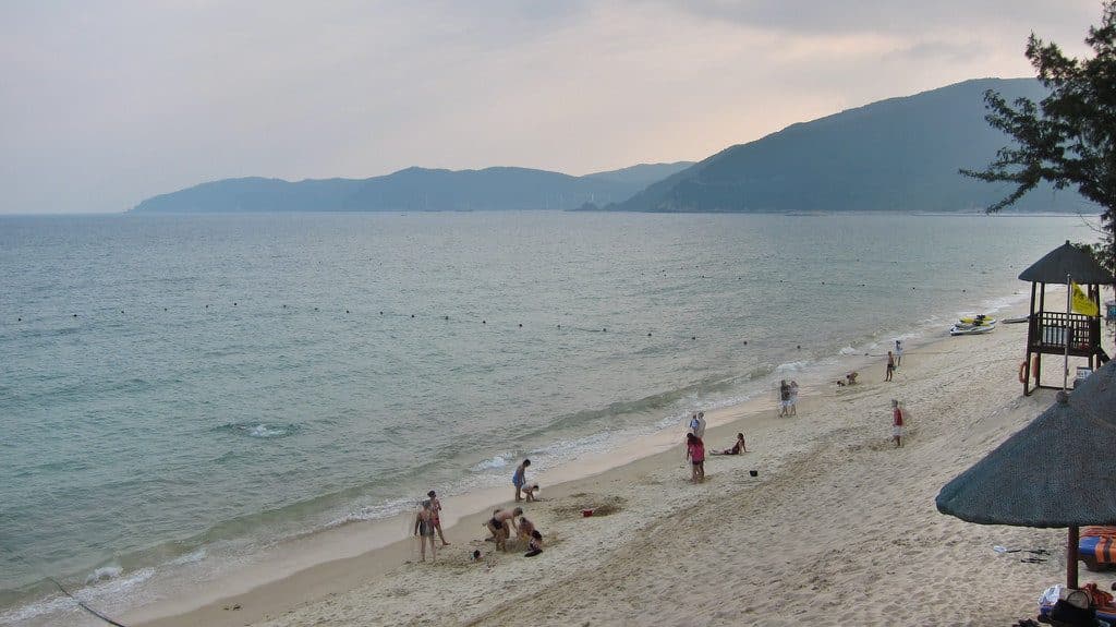 Les plages de sable fin sur l'ile d'Hainan