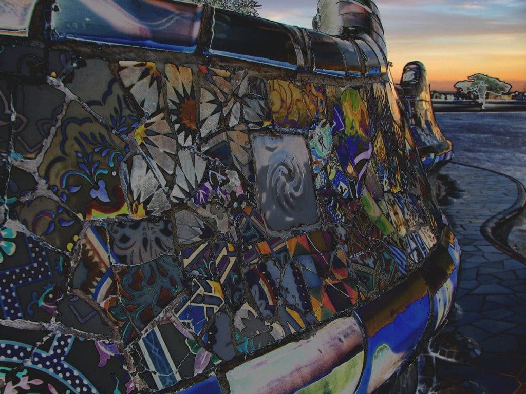 les mosaïques parc guell