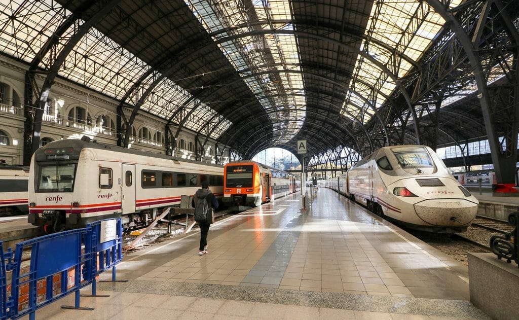 Se rendre au centre ville de Barcelone en train