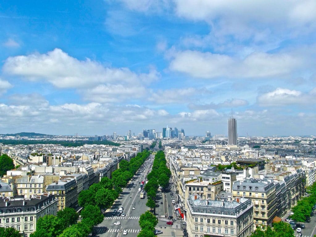 paris_arc_de_triomphe_vue Vue depuis l'Arc de Triomphe