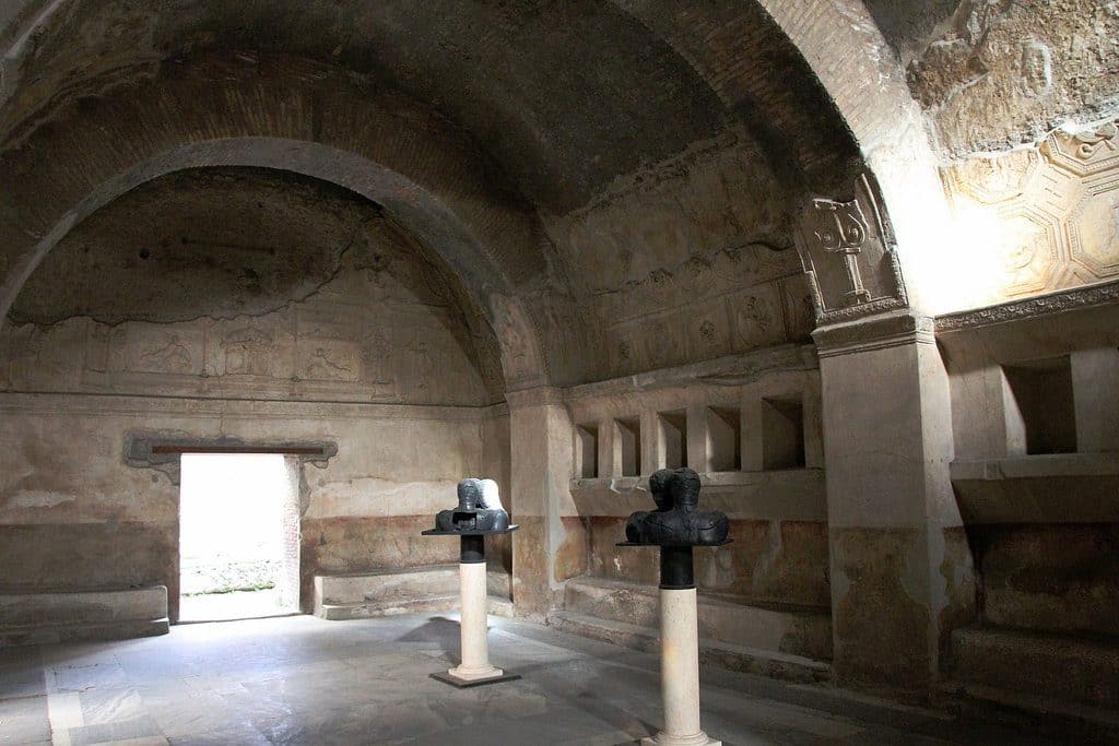 pompei_vestiges_thermes Les vestiges intactes des Thermes de Pompei