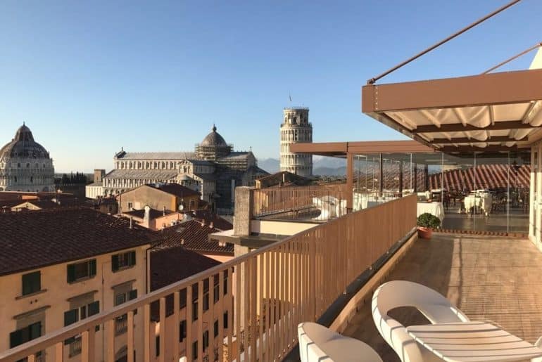 Dans quel quartier dormir à Pise ? vue imprenable Hotel Pise Duomo