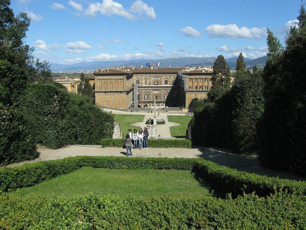 jardin boboli avec vue sur le Palais