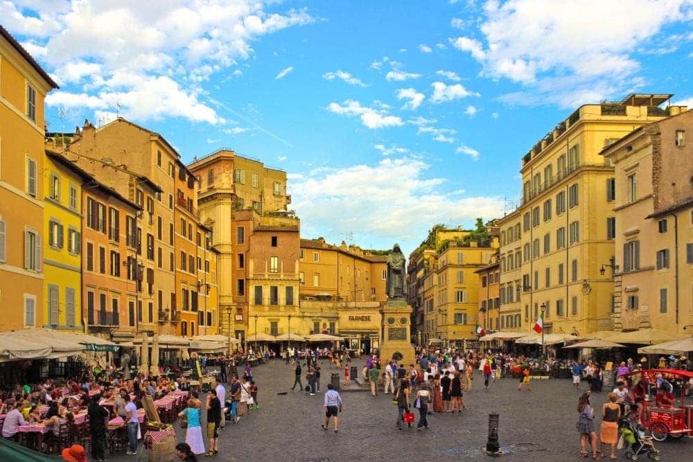 Campo_de_Fiori visite guidee de rome Campo de Fiori
