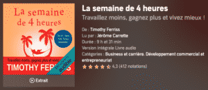 la semaine de 4h Timothy Ferriss