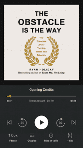 audible the obstacle is the way