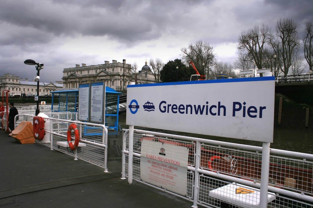 greenwich pier croisiere tamise