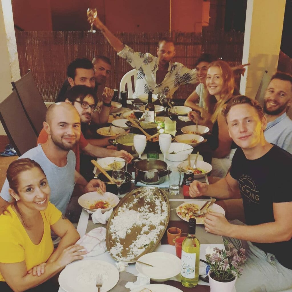 Diner avec toutes entrepreneurs de Lucky Paradise