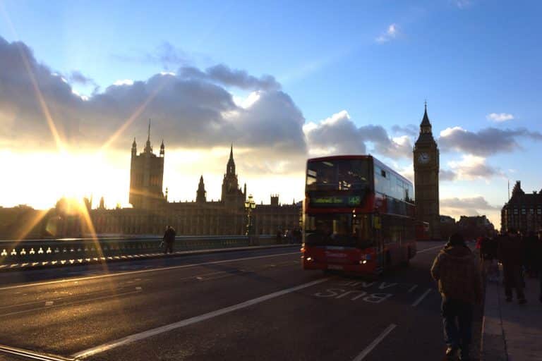 londres couchee soleil big ben