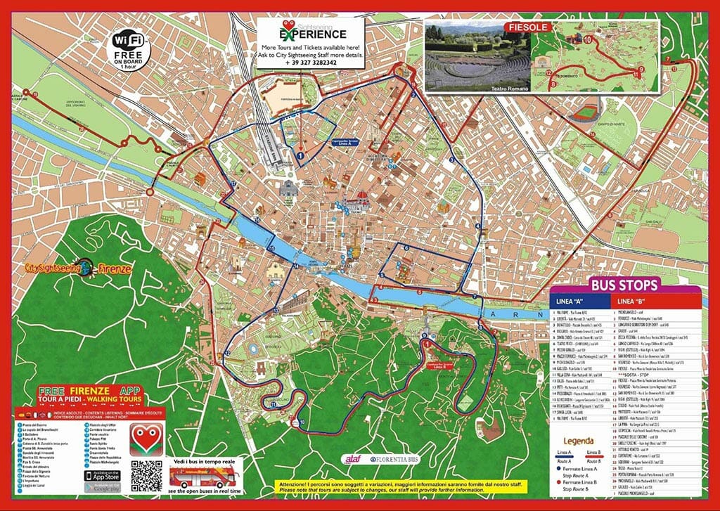 carte citysightseeing florence hop on hop off