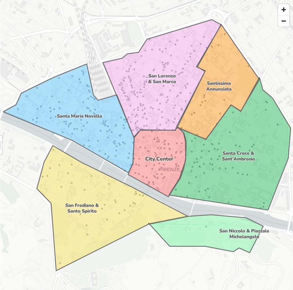 plan quartiers florence quartieri