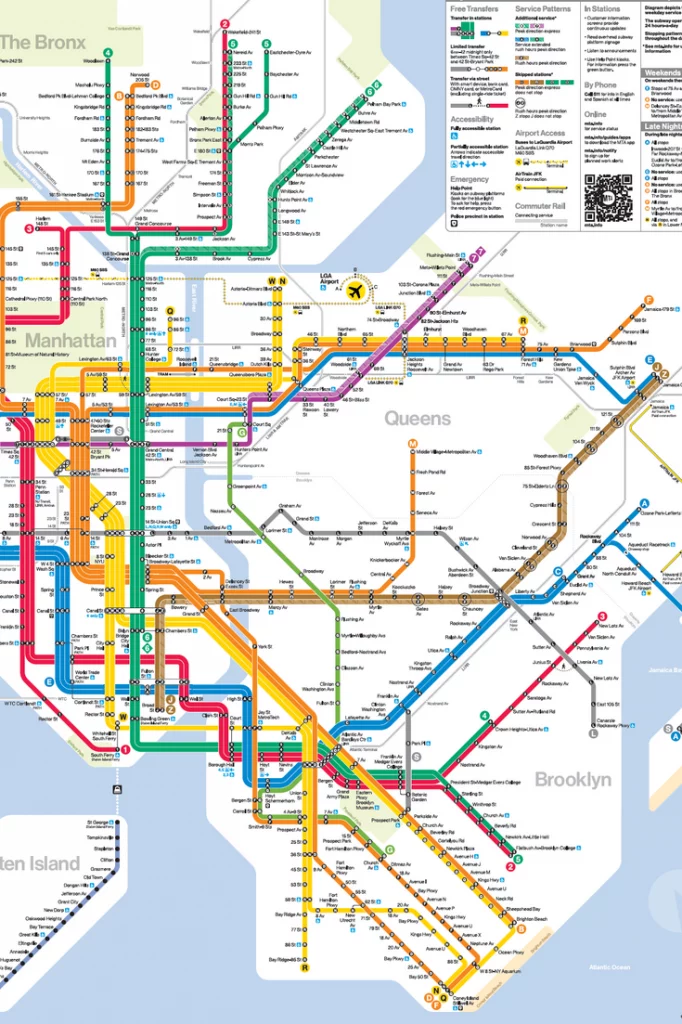 plan metro new york subway nouvelle diagram