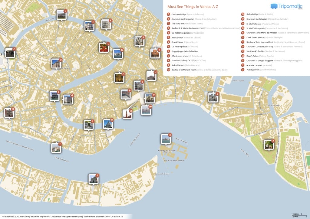 venise centre historique monuments illustre