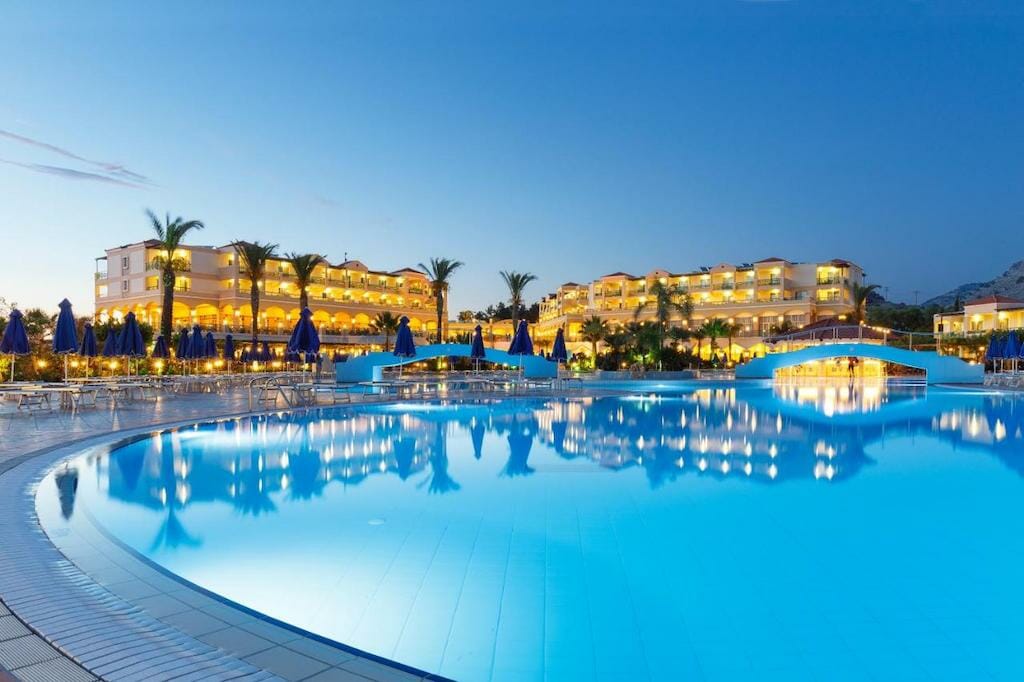ou dormir rhodes lindos princess beach hotel