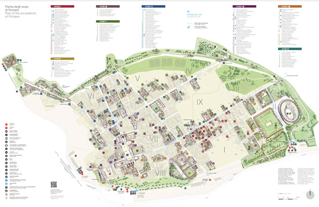 plan detaille ruine pompei