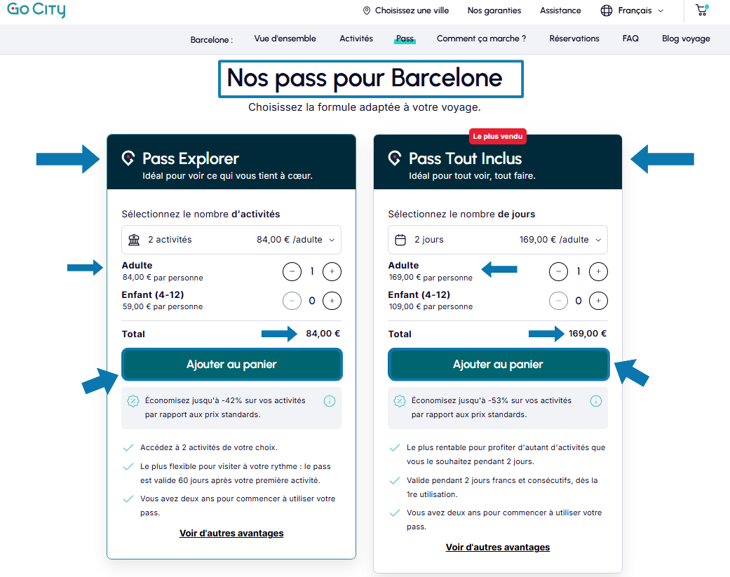 Avis Barcelona Explorer Pass prix