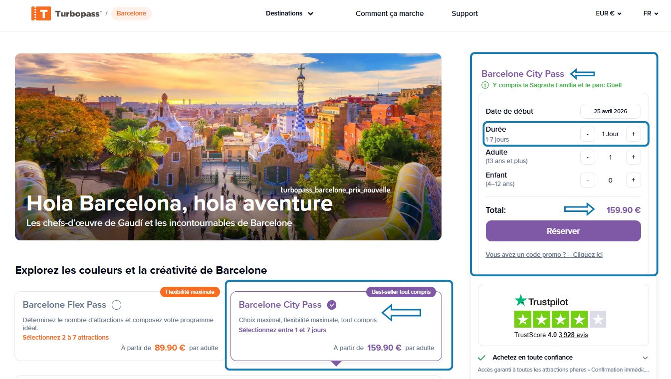 turbopass barcelone prix nouvelle