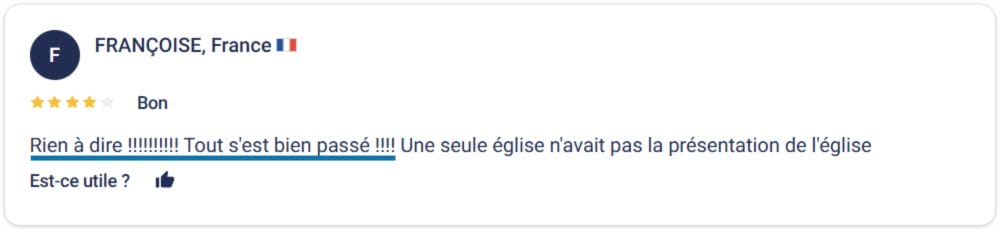 avis client Chorus Pass Venise