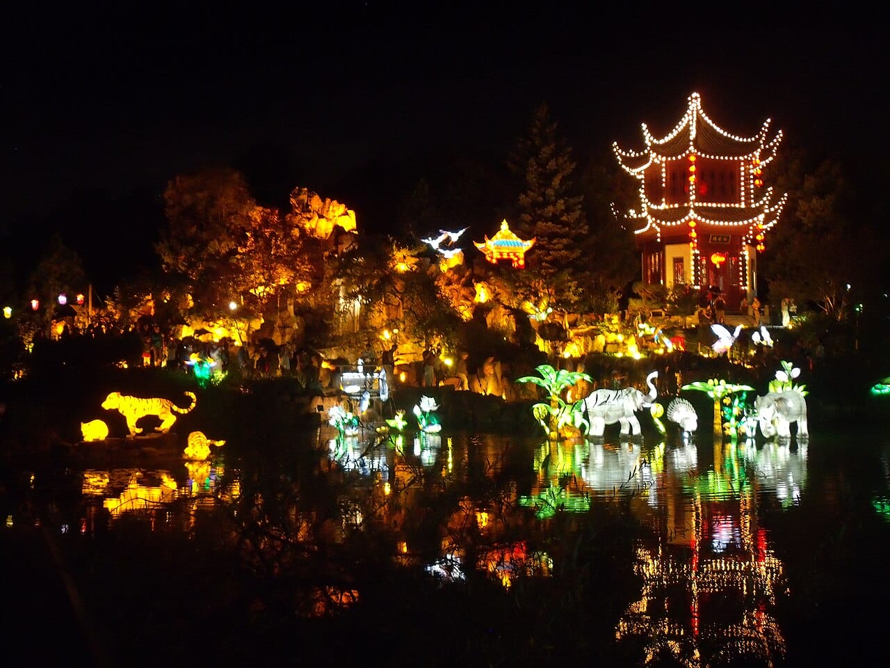 Jardin de lumière au Jardin botanique