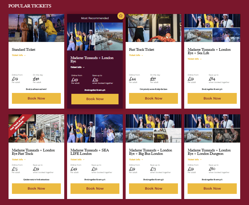 Visite de Madame Tussauds