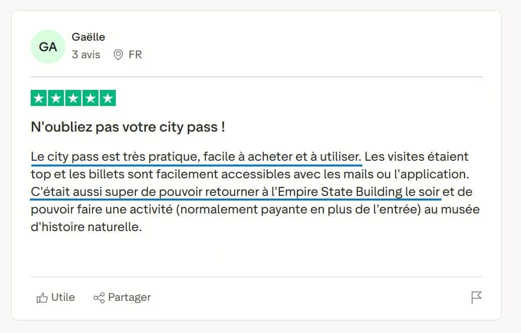 New York C3 pass Avis trustpilot