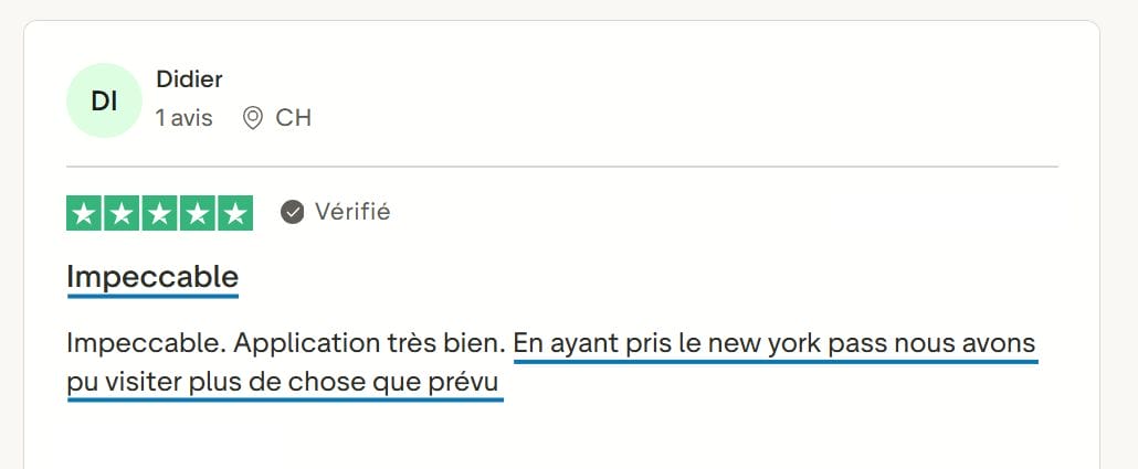 New York Pass Essentials Avis